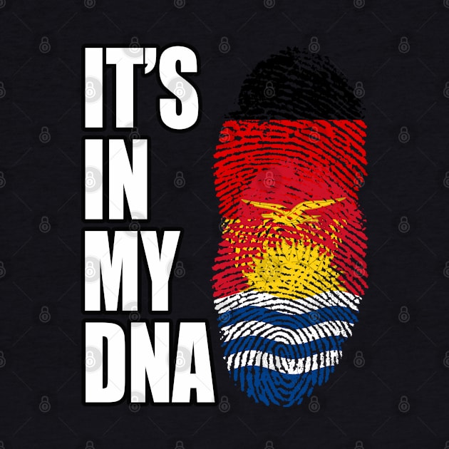 German And Kiribati Mix DNA Flag Heritage by Just Rep It!!